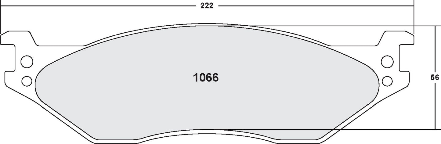 Performance Friction Disc Brake Pad Set 1066.10