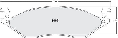 Performance Friction Disc Brake Pad Set 1066.10
