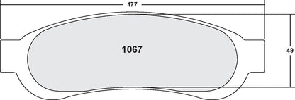 Performance Friction Disc Brake Pad Set 1067.10