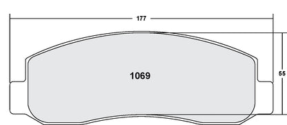 Performance Friction Disc Brake Pad Set 1069.10