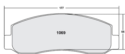 Performance Friction Disc Brake Pad Set 1069.10