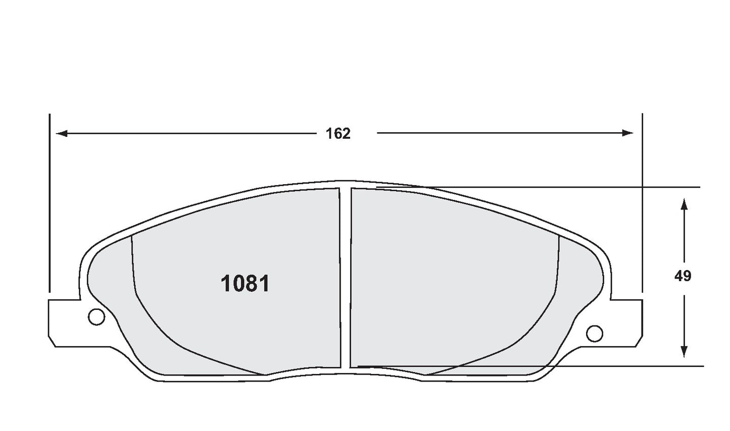 Performance Friction Disc Brake Pad Set 1081.10