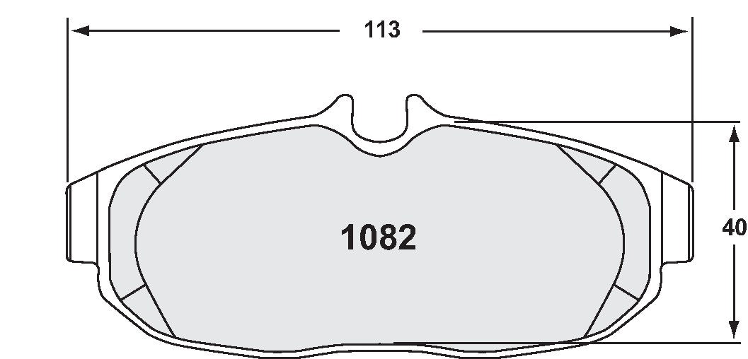 Performance Friction Disc Brake Pad Set 1082.10