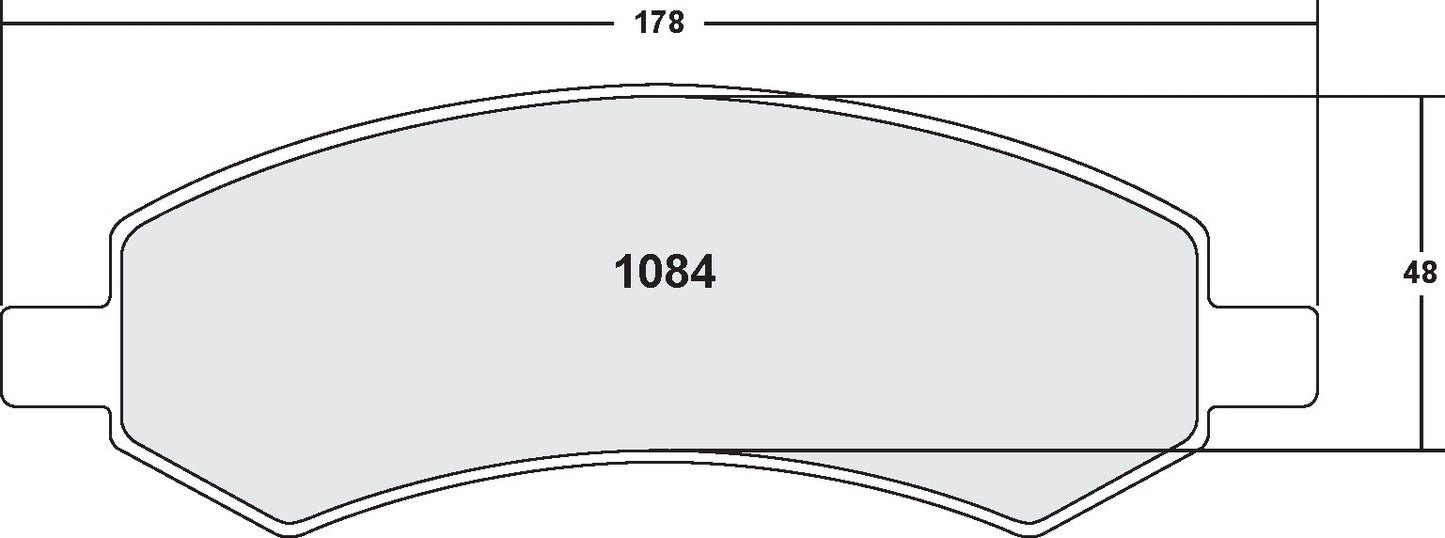 Performance Friction Disc Brake Pad Set 1084.20
