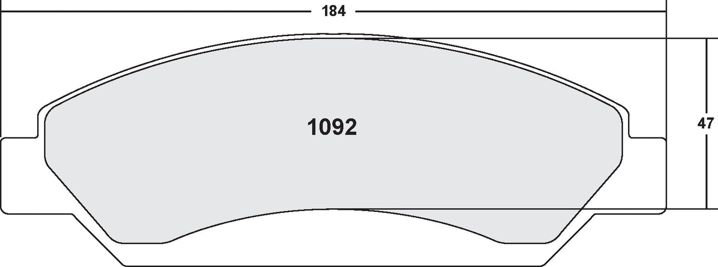 Performance Friction Disc Brake Pad Set 1092.10