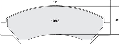 Performance Friction Disc Brake Pad Set 1092.10
