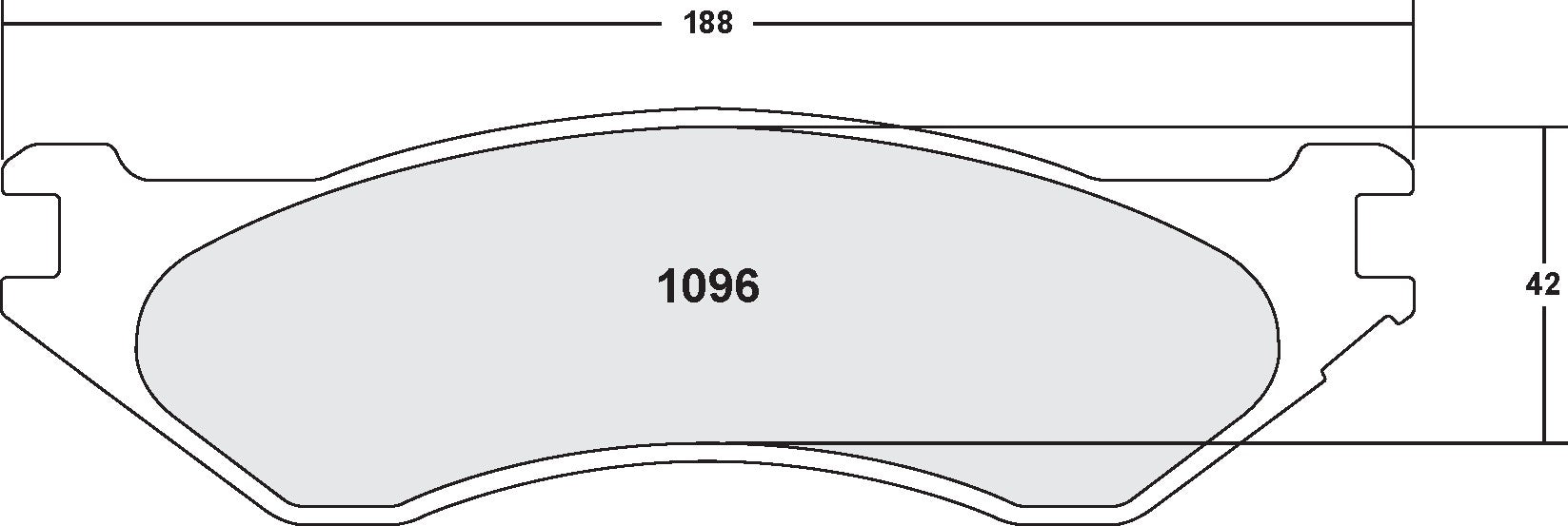 Performance Friction Disc Brake Pad Set 1096.20