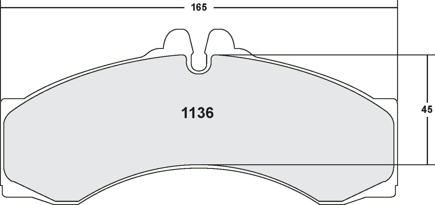 Performance Friction Disc Brake Pad Set 1136.10
