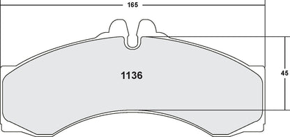 Performance Friction Disc Brake Pad Set 1136.10
