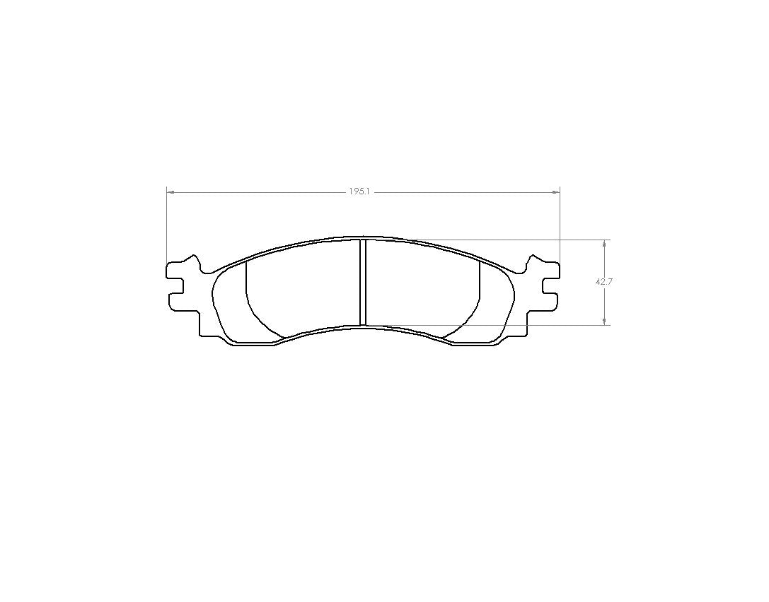 Performance Friction Disc Brake Pad Set 1158.20