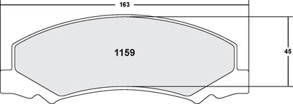 Performance Friction Disc Brake Pad Set 1159.20