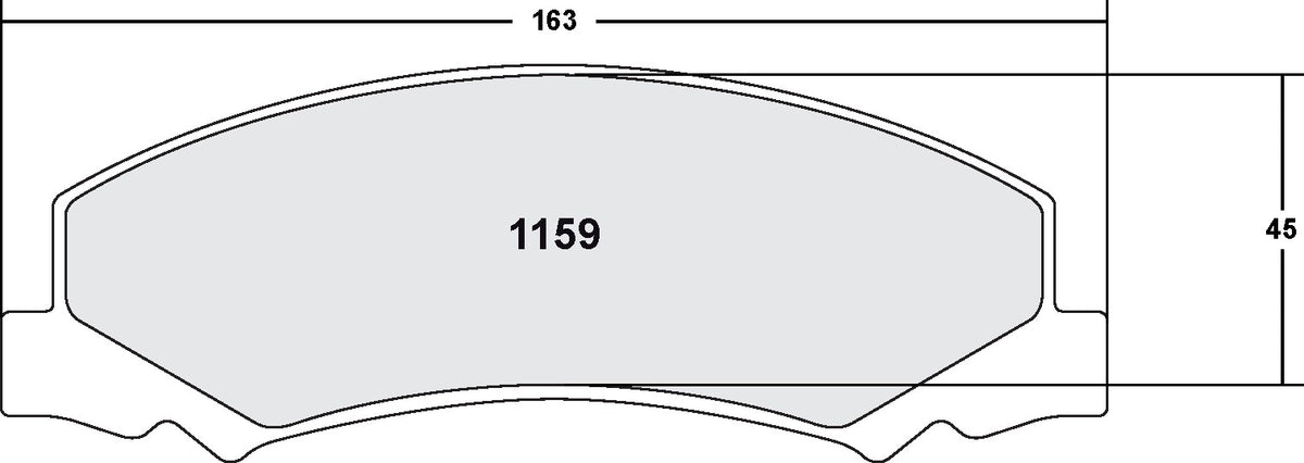 Performance Friction Disc Brake Pad Set 1159.20