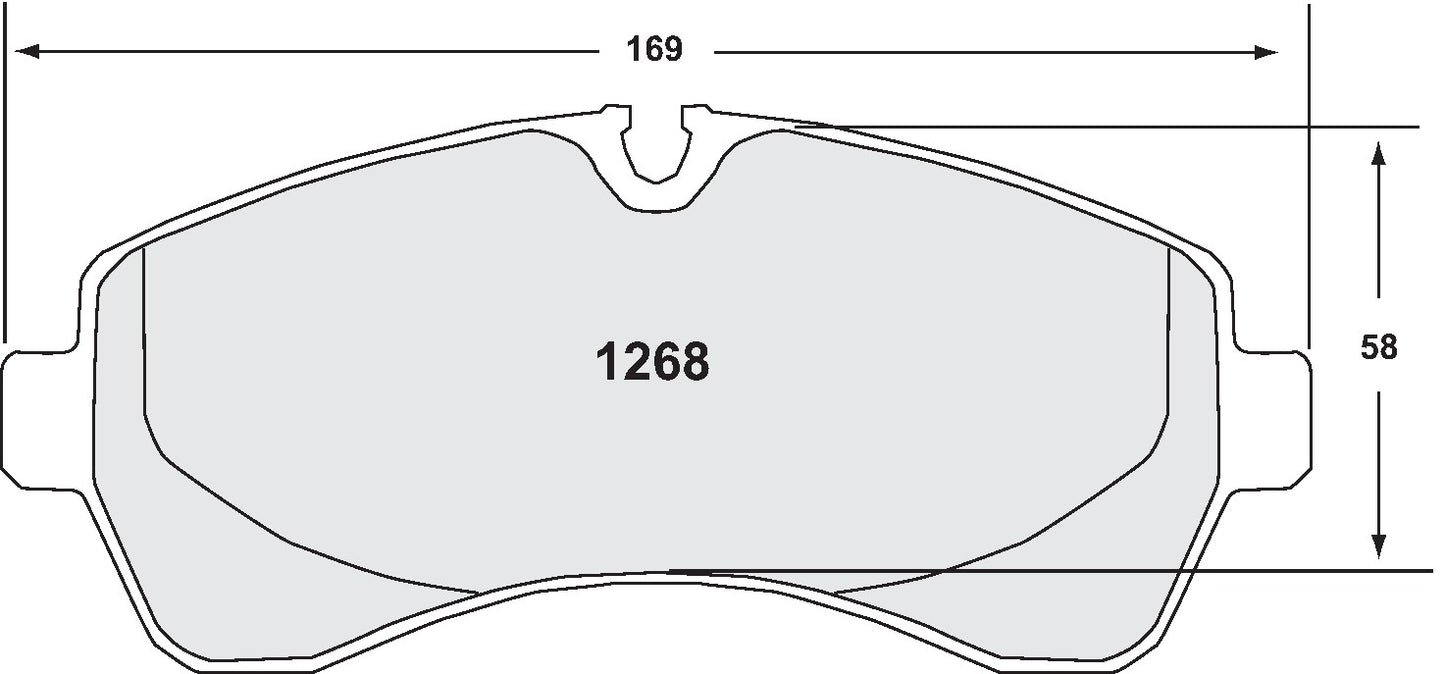 Performance Friction Disc Brake Pad Set 1268.10
