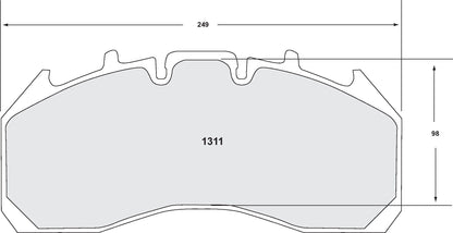 Performance Friction Disc Brake Pad Set 1311.12