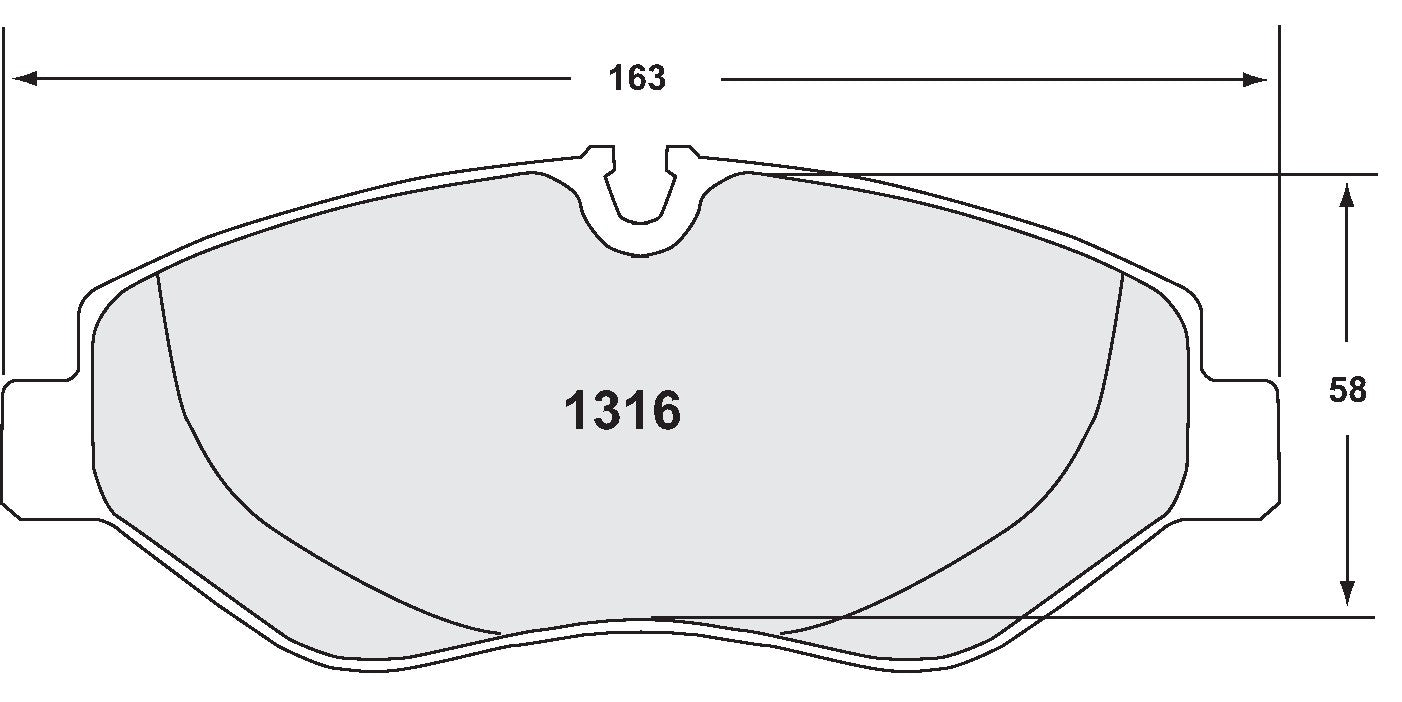 Performance Friction Disc Brake Pad Set 1316.10
