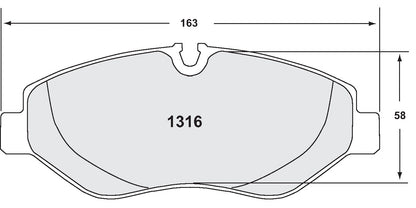 Performance Friction Disc Brake Pad Set 1316.10