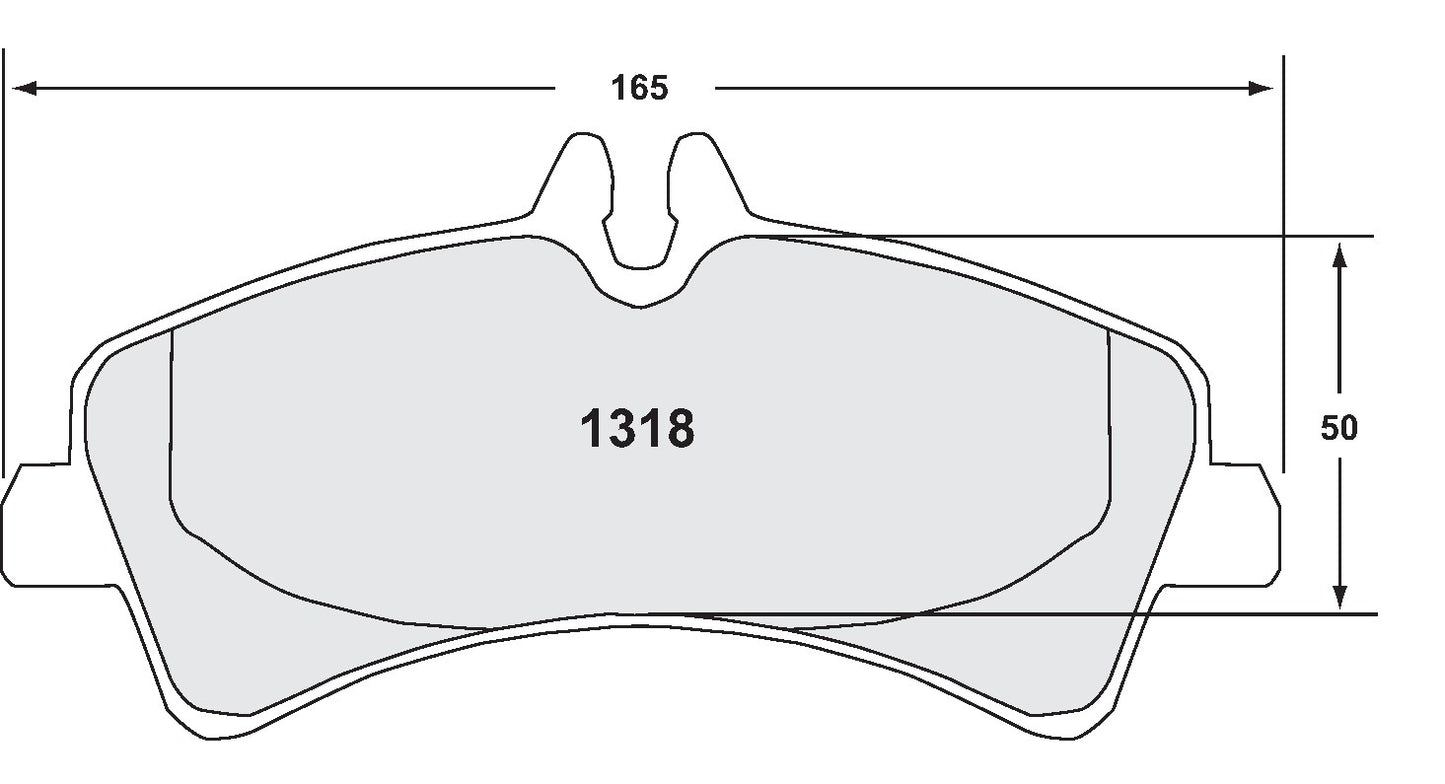 Performance Friction Disc Brake Pad Set 1318.10