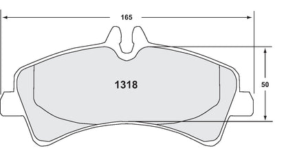 Performance Friction Disc Brake Pad Set 1318.10