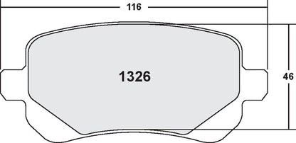 Performance Friction Disc Brake Pad Set 1326.20