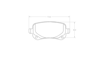 Performance Friction Disc Brake Pad Set 1326.20