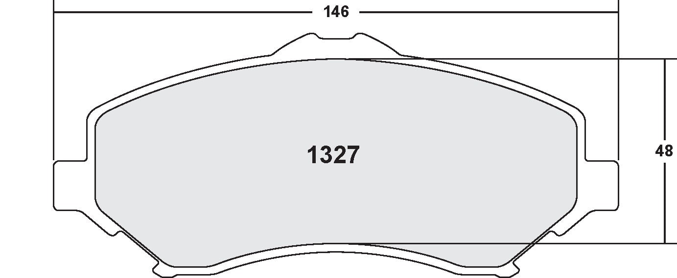 Performance Friction Disc Brake Pad Set 1327.20