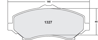 Performance Friction Disc Brake Pad Set 1327.20
