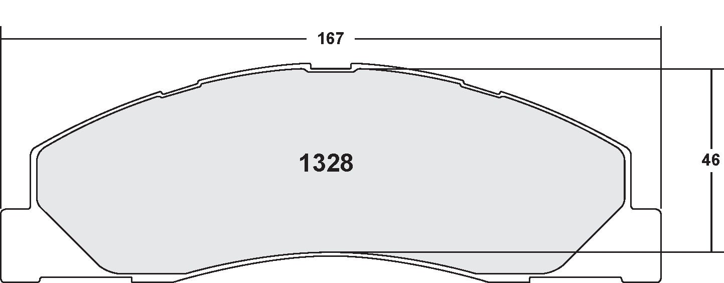 Performance Friction Disc Brake Pad Set 1328.20