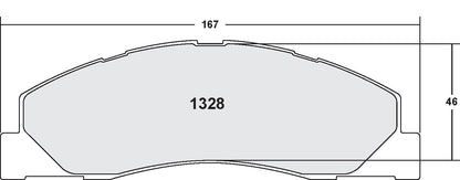 Performance Friction Disc Brake Pad Set 1328.20