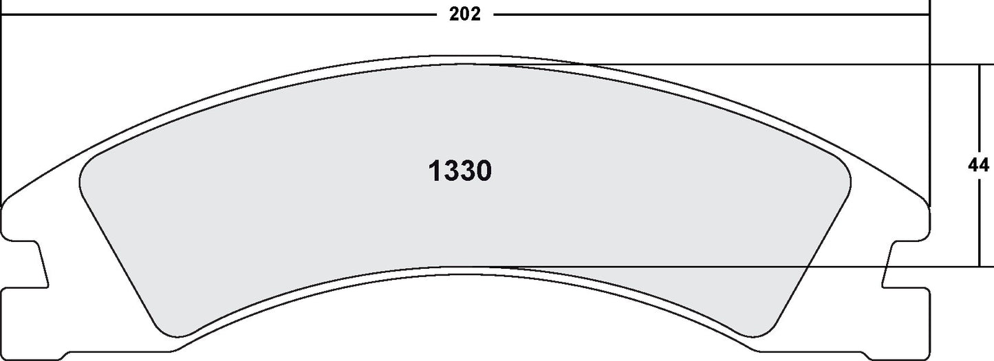 Performance Friction Disc Brake Pad Set 1330.20