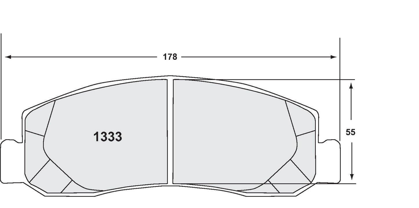 Performance Friction Disc Brake Pad Set 1333.11