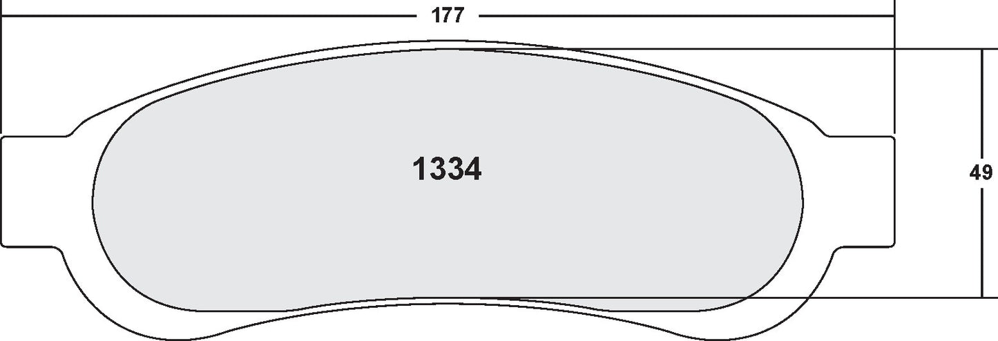 Performance Friction Disc Brake Pad Set 1334.10