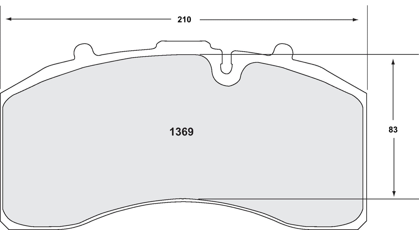 Performance Friction Disc Brake Pad Set 1369.12