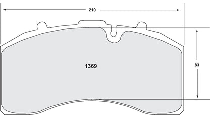 Performance Friction Disc Brake Pad Set 1369.12