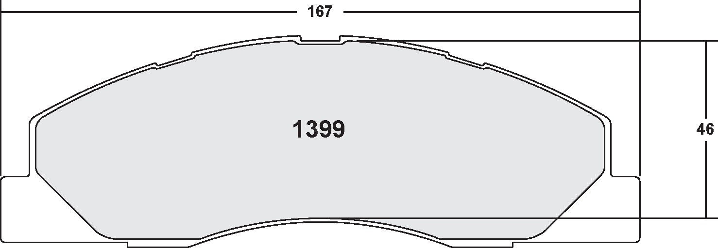 Performance Friction Disc Brake Pad Set 1399.20