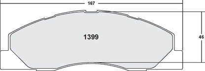 Performance Friction Disc Brake Pad Set 1399.20