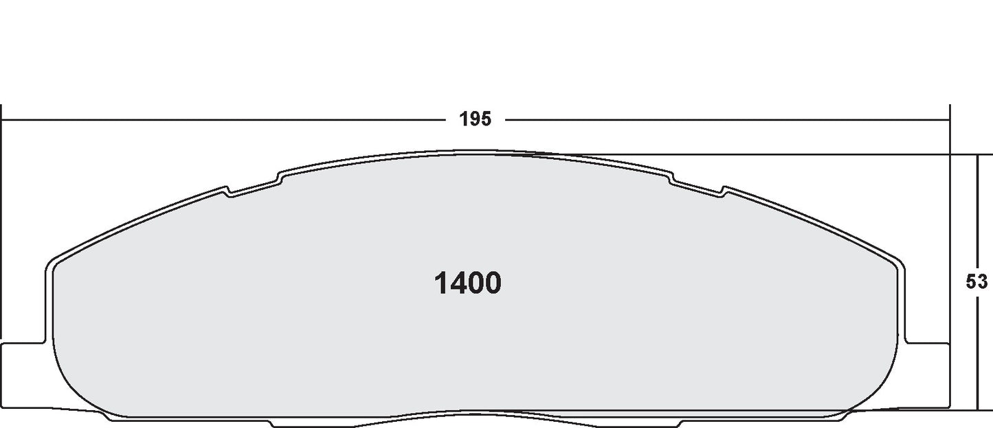 Performance Friction Disc Brake Pad Set 1400.20