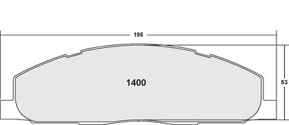 Performance Friction Disc Brake Pad Set 1400.20