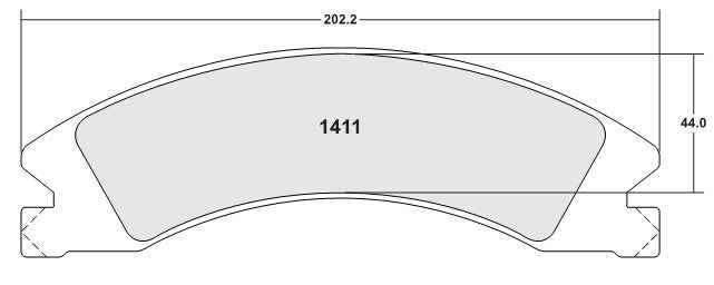 Performance Friction Disc Brake Pad Set 1411.12
