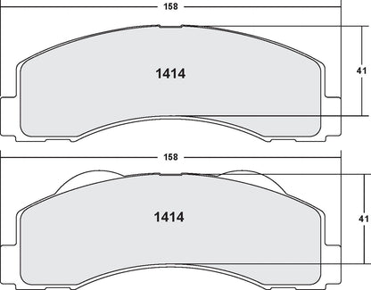 Performance Friction Disc Brake Pad Set 1414.20