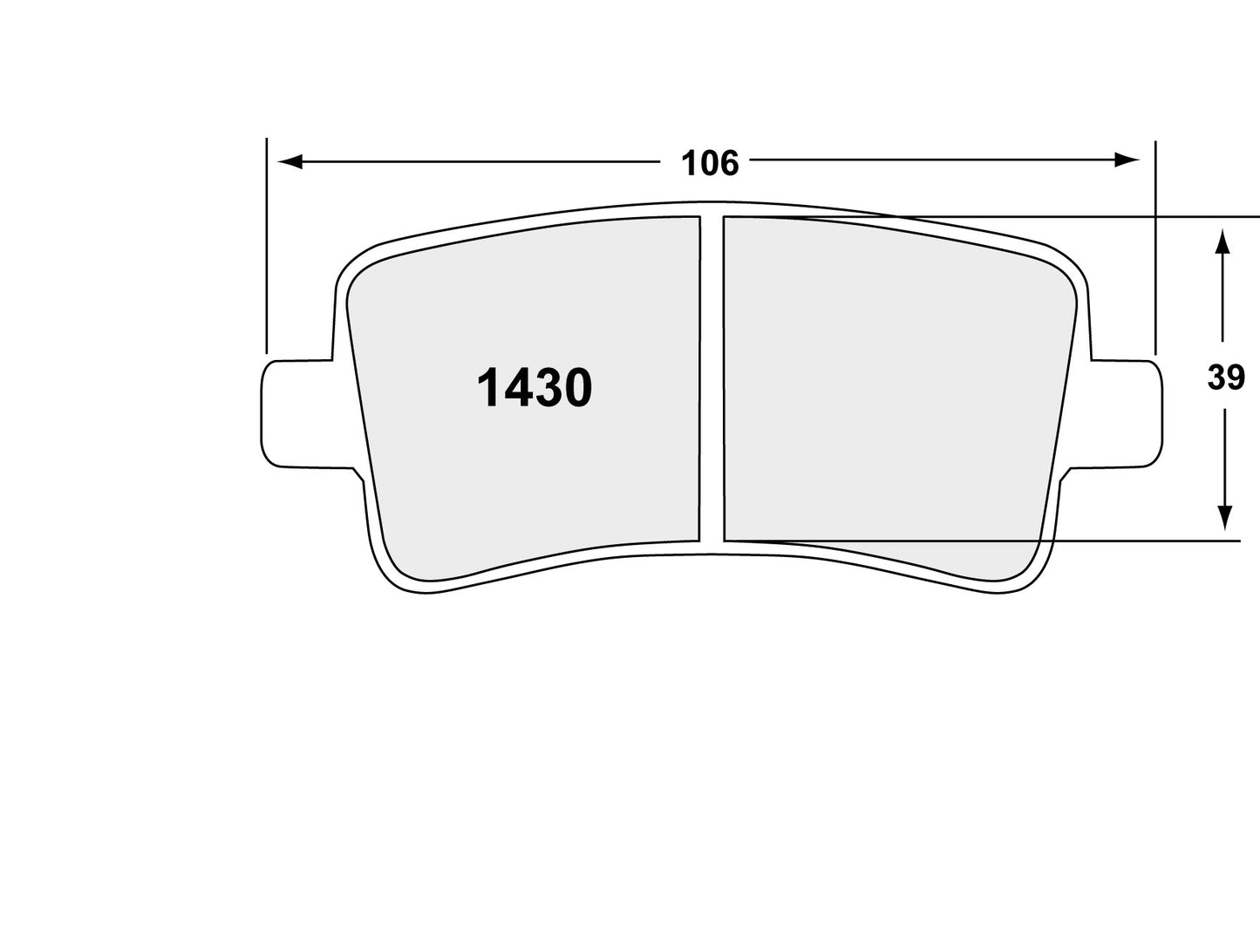 Performance Friction Disc Brake Pad Set 1430.20