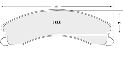 Performance Friction Disc Brake Pad Set 1565.21