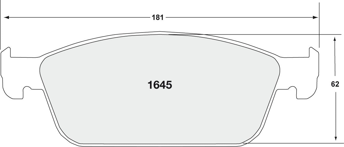 Performance Friction Disc Brake Pad Set 1645.20