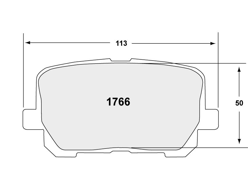 Performance Friction Disc Brake Pad Set 1766.20