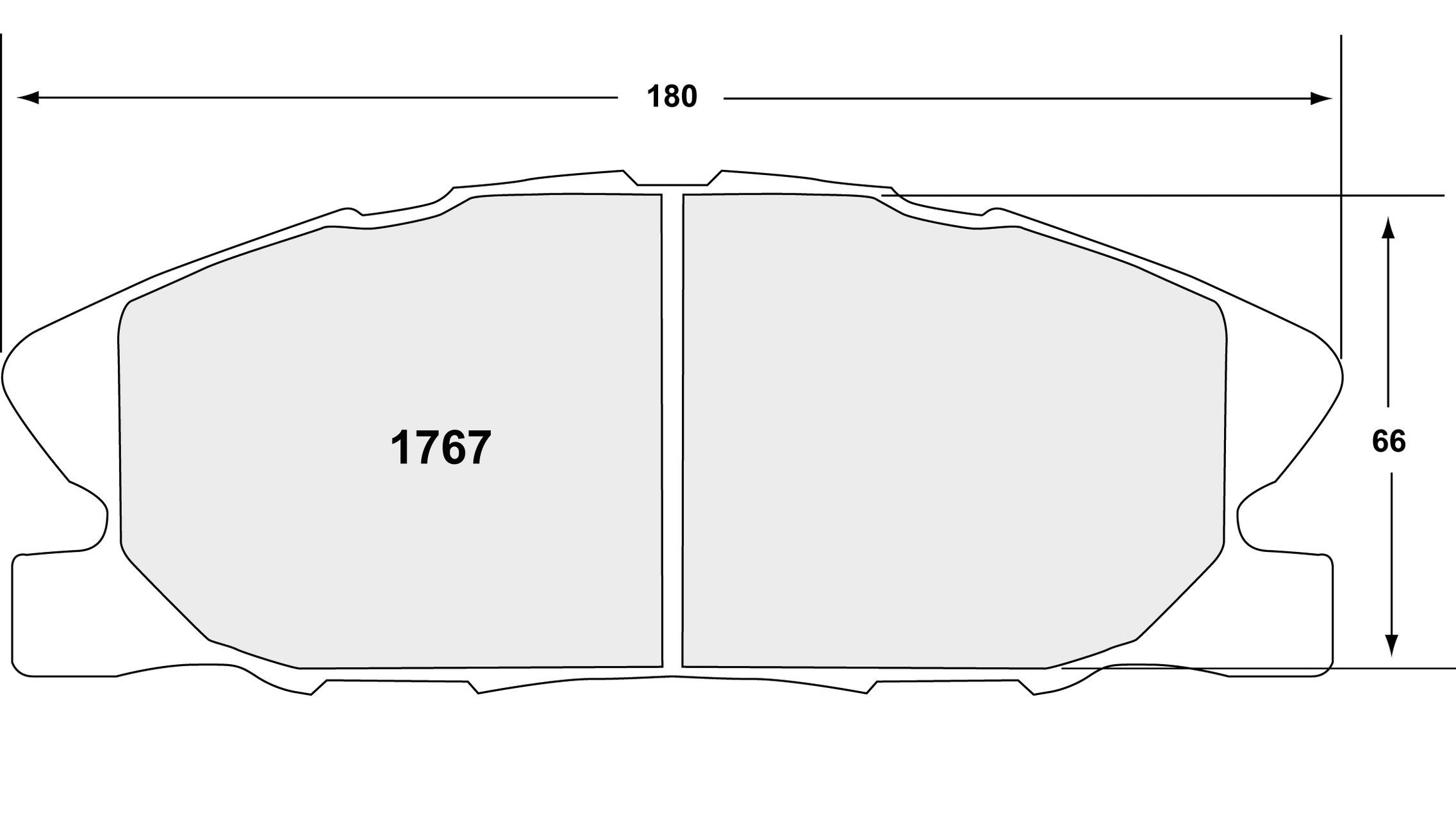 Performance Friction Disc Brake Pad Set 1767.20