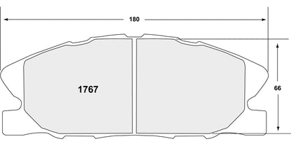 Performance Friction Disc Brake Pad Set 1767.20