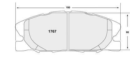 Performance Friction Disc Brake Pad Set 1767.20