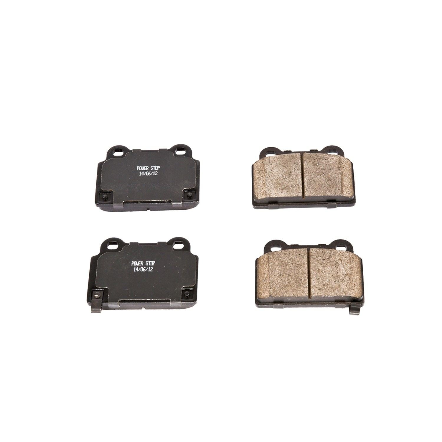 Power Stop 08-15 Mitsubishi Lancer Rear Z16 Evolution Ceramic Brake Pads 16-1368