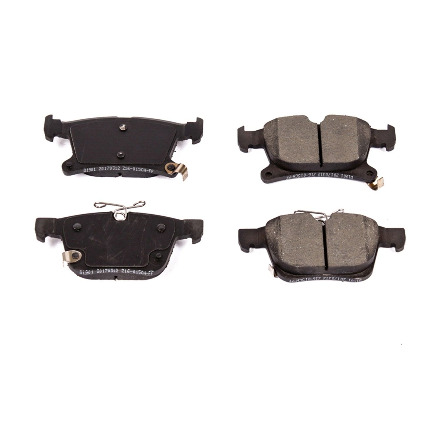 Power Stop 17-19 Chrysler Pacifica Rear Z16 Evolution Ceramic Brake Pads 16-1901