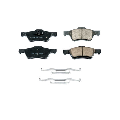 Power Stop 10-12 Ford Escape Front Z17 Evolution Ceramic Brake Pads w/Hardware 17-1047C