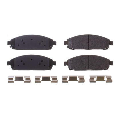 Power Stop 06-10 Jeep Commander Front Z17 Evolution Ceramic Brake Pads w/Hardware 17-1080